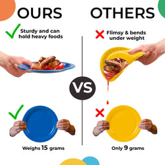 9 In. Purple Paper Plates - 50 Ct.