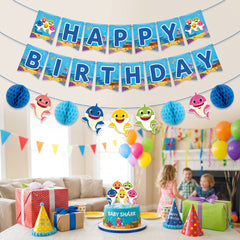 Baby Shark "Happy Birthday" Banner Kit - 10.5 ft, 2-Pack