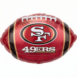 San Francisco 49ers Football Foil Balloon - 18 Inch