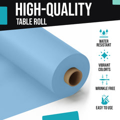 40 In. x 100 Ft. Light Blue Table Roll | Case of 6