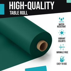 40 In. x 300 Ft. Premium Dark Green Table Roll | Case of 4