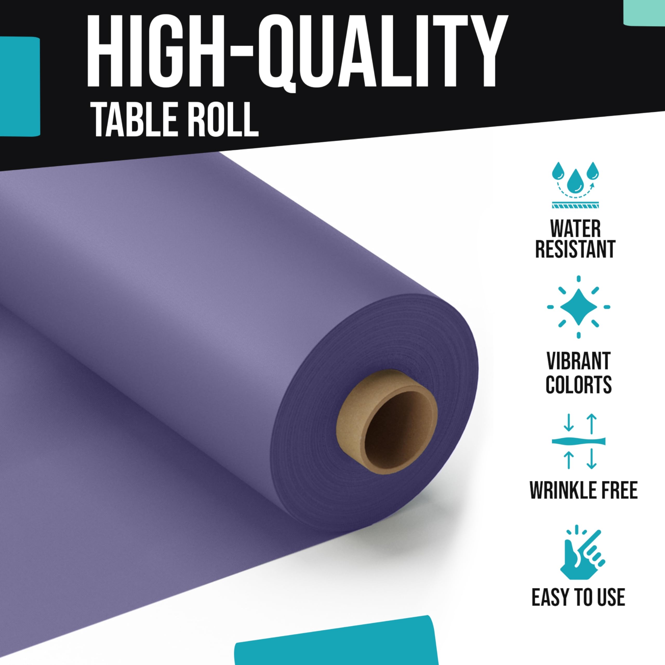 40 In. x 300 Ft. Premium Lavender Table Roll