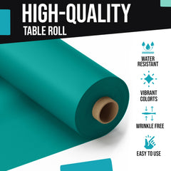 40 In. x 300 Ft. Premium Teal Table Roll | Case of 4