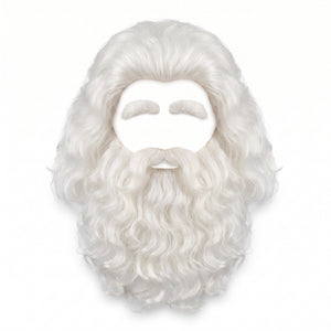 Deluxe Santa Claus Wig, Beard & Eyebrow Set