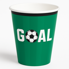 Soccer "Goal" Paper Cups, 12oz, 20 Pack