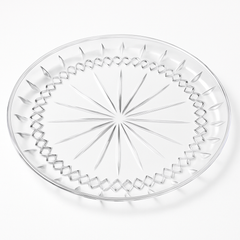 Crystal-Cut Acrylic Serving Tray, 10-Inch, Clear