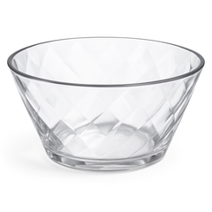 Clear Small Diamond Pattern Acrylic Bowl