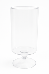 Clear Plastic Cylinder Pedestal Jar - 83 oz