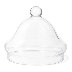 Clear Bell-Shaped Plastic Apothecary Lid, 5-Inch