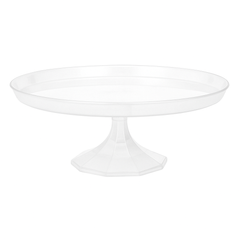 Clear Large Plastic Dessert Stand - 13.5-inch for Elegant Treat Display