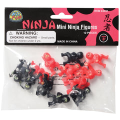Mini Ninja Figures - 12 Count