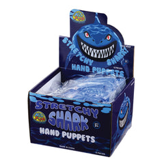 Stretchy Shark Hand Puppets/6 Per Disp - 6 Count