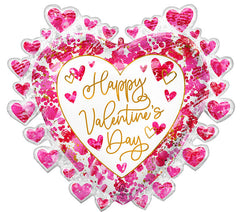 Heartful Valentine's Day Super Shape Foil Balloon - 27"