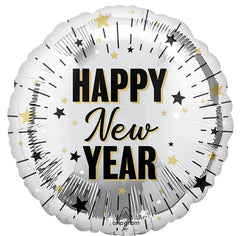 Elegant New Year's Celebration Metallic Foil Balloon - 18"