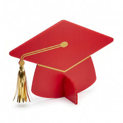 Graduation Cap Red Yard Sign - Large
