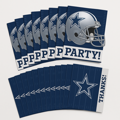 Dallas Cowboys Invitation & Thank You Card Set