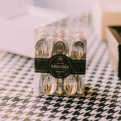 Exquisite Silver Plastic Tasting Spoons | 500 Count