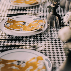 B&W Print Luncheon Napkin | 20 Count