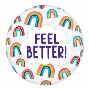 Feel Better Rainbow Foil Balloon