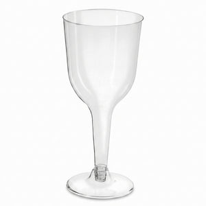 Clear Plastic Wine Glasses - 10 oz, Pack of 20