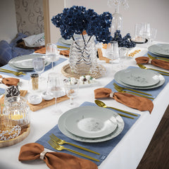 8" Dandelion Bloom Design Plastic Plates (10)