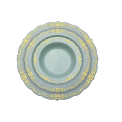 5 Oz. Robin Blue Victorian Design Plastic Bowls | 120 Count