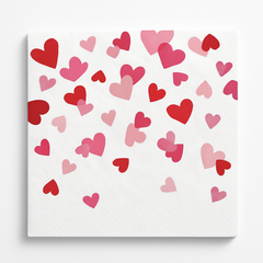 Valentine's Day "Cross My Heart" Beverage Napkins - 16 Pack
