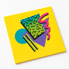 Retro 80s Beverage Napkins - 5 In. X 5 In.