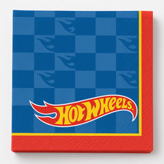 Hot Wheels Printed Beverage Napkins - 16 Pack