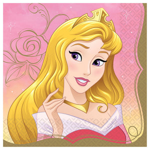 Disney Princess Aurora Lunch Napkins - 6.5 In. x 6.5 In. - 16 Pack