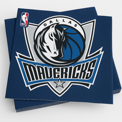 Dallas Mavericks NBA Lunch Napkins - 6.5 In. x 6.5 In., 16-Pack