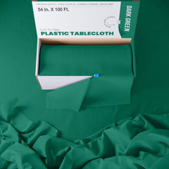 54 In. x 100 Ft. Cut To Size Table Roll | Dark Green