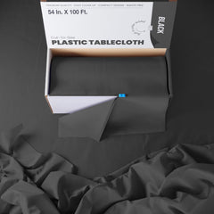 54 In. x 100 Ft. Cut To Size Table Roll | Black | Case of 6