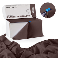 54 In. x 100 Ft. Cut To Size Table Roll | Brown | Case of 6