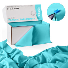 54 In. x 100 Ft. Cut To Size Table Roll | Light Blue | Case of 6