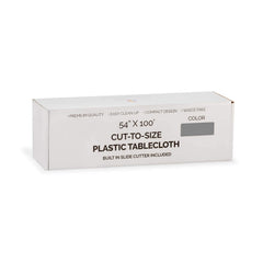 54 In. x 100 Ft. Cut To Size Table Roll | Silver | Case of 6