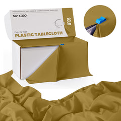 54 In. x 300 Ft. Cut To Size Table Roll | Gold | Case of 4