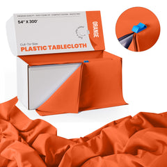 54 In. x 300 Ft. Cut To Size Table Roll | Orange | Case of 4