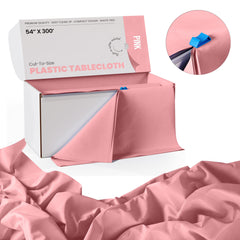 54 In. x 300 Ft. Cut To Size Table Roll | Pink | Case of 4