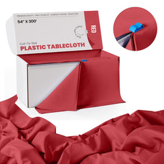 54 In. x 300 Ft. Cut To Size Table Roll | Red | Case of 4