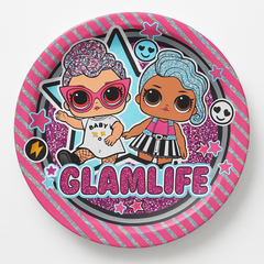L.O.L. Surprise! "Glamlife" Prismatic 7" Dessert Plates - 8 Pack