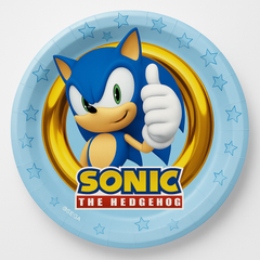 Sonic the Hedgehog 7" Round Paper Plates
