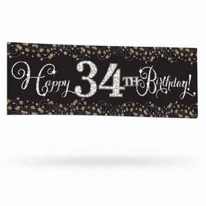 Sparkling Celebration Personalized Birthday Banner