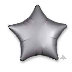 Platinum Silver Star Foil Balloon - 18 Inch