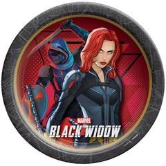 Marvel Black Widow 9-Inch Round Paper Plates - 8 Pack