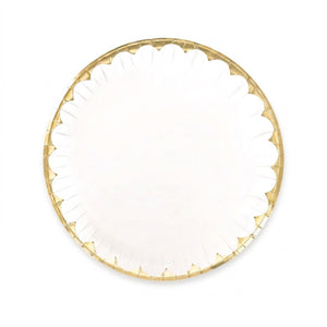 Elegant White 10" Round Paper Plates