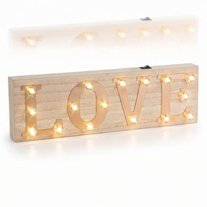 Illuminated LOVE Light-Up Plaque