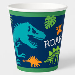 Dino-Mite 9 oz. Paper Cups for Kids' Birthday Parties