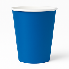 Royal Blue 9oz Paper Cups - Solid Color Collection