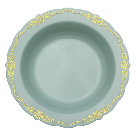 5 Oz. Robin Blue Victorian Design Bowls | 20 Count